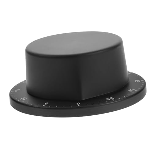 POPETPOP Temporizador Mecánico de Cocina Acero Inoxidable Negro Alarma Recordatorio Práctica para Cocinar para Hogar y Restaurante Duradero y Antióxido Fácil Uso