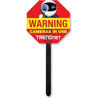 Panneau vidéosurveillance Transcend TV-SS1 signalisation cour