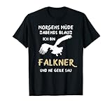 Falkner Bekleidung für die Greifvogelschau und Beizjagd. Ideal für Falkner die einen Falken und Falknerei besitzen. Greifvogel Design.