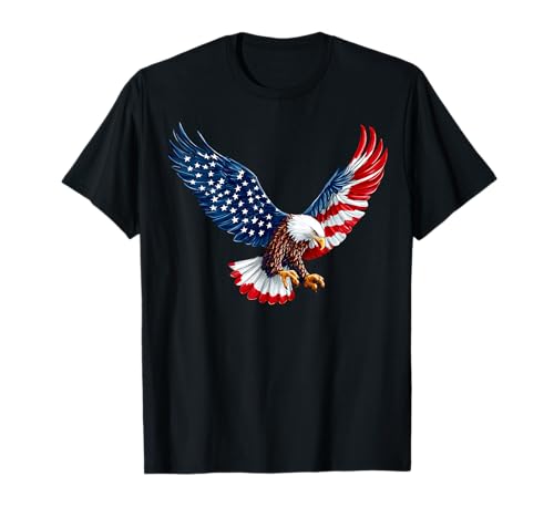Eagle Flag 4th of July American USA Patriotic Camiseta