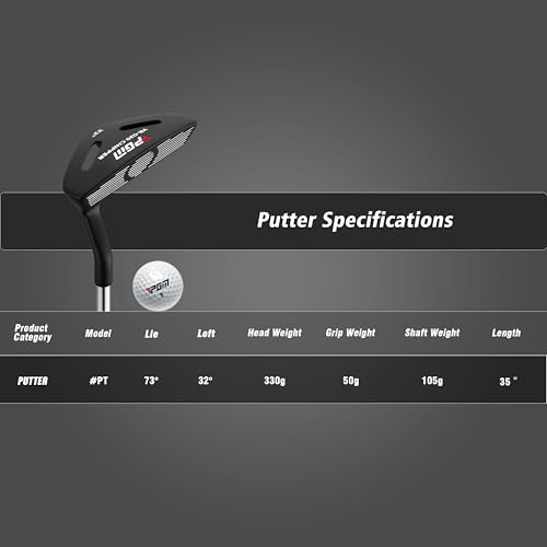 PGM 35" Golf Club Chipper 32&deg; for Right Handed, Men and Women Chipping Putter and Wedge for Short Game Improvement Black