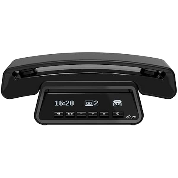 Alcatel Epure Premium - Bezprzewodowy telefon DECT z automatyczną sekretarką, zestawem głośnomówiącym i blokadą niechcianych połączeń. Czarny