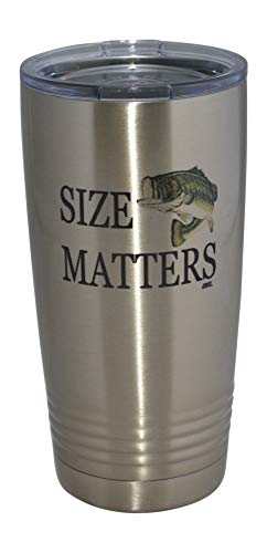 Funny Fishing 20 Oz. Travel Tumbler Mug Cup w/Lid Vacuum Insulated Hot or