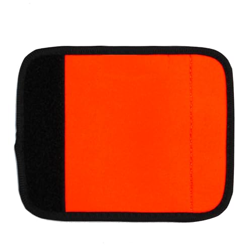Image of Neoprene Luggage Handle Wrap 5pcs Pack Neon Luggage Tags /Identifiers Bright Luggage Markers Airport Travel Accessories for Luggage /Suitcase Fluorescent Orange