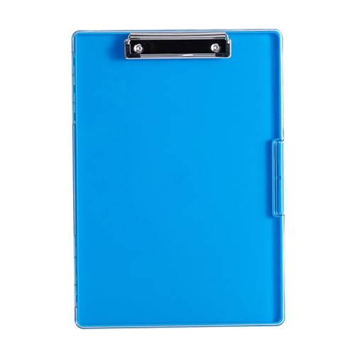 Layer Organizador de documentos con portapapeles, 24 x 33, 8 cm, organizador de archivos, maletín de almacenamiento con para oficina, almacén, ahorro de espacio, doble capa de oficina