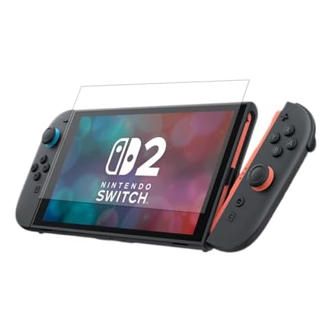 HNJHTZ 3-Pack Screen Protector Tempered Glass for Nintendo Switch 2 2025, Hardness Anti-Scratch Bubble-Free Glass Protector Accessories for Switch2 Cover
