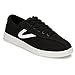 TRETORN Nyliteplus Canvas Sneakers Women's Lace-Up Casual Tennis Shoes Classic Vintage Style, Black/White, 9 Wide
