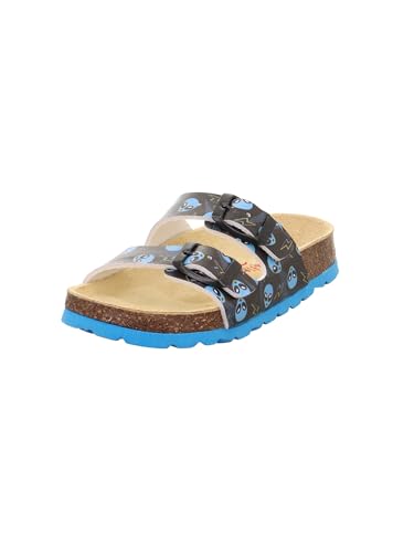 Superfit Fussbettpantoffel 1-800111 Hausschuh, SCHWARZ/Mehrfarbig...