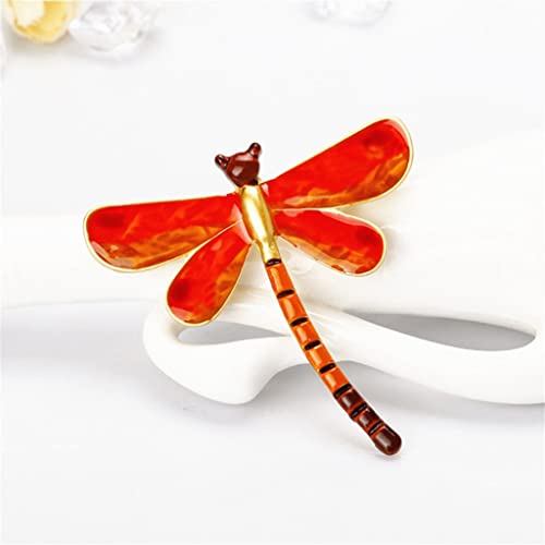 Brooch Enameled Yellow Blue Dragonfly Brooches Zinc Alloy Animal Brooch Pin Women's Garment Accessories Bow Tie (Color : A, Size : One Size) #TOP3