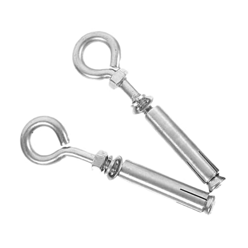 SOLUSTRE Tornillo De Extensión De Acero Inoxidable Gancho Anclaje De Muro De Concreto 2 Piezas