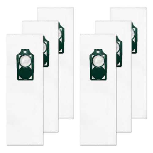 KEEPOW HEPA RLH-6 Vacuum Cleaner Bags for Riccar Supralite R10S, R10P, R10CV, R10D, R10O, R10SAND, R17 & Simplicity Freedom R10S R10D S10P S10SAND Upright Vacuum, Part #RLH-6, RLHC-6, SLH-6, 6 Pack