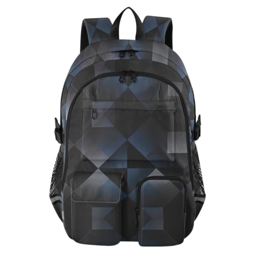 Mochila de viaje geométrica de 17.5" para adolescentes que protege el portátil del trabajo