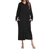 Anlass: Dieser luxuriöse und attraktive Damen-Bademantel mit langen Ärmeln ist lässig zum Schlafen, Faulenzen und Entspannen im Haus, Spa, Urlaub, Reisen, Party, Hochzeit, Loungewear, Morgenmantel, Nachtwäsche im Sommer, Frühling und Herbst.