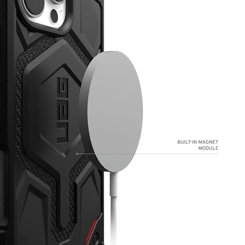 Image of Urban Armor Gear UAG Monarch Pro Magnetic Compatible, Rugged Heavy Duty Shockproof Military Grade Protective Case /Cover Designed for iPhone 17 Pro Max (2025) - Kevlar Black