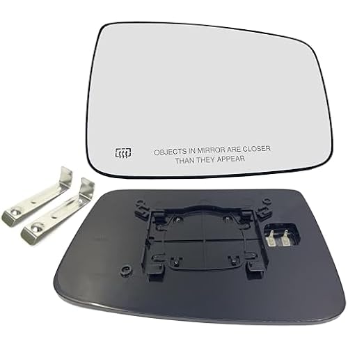 Passenger Right Side Heated Mirror Glass Compatible with 2009-2018 Dodge Ram 1500 2500 Ram Side Heated Mirror Glass Convex 68050298AA, 68079362AA