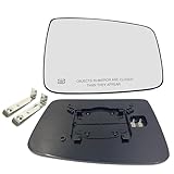 Passenger Right Side Heated Mirror Glass Compatible with 2009-2018 Dodge Ram 1500 2500 Ram Side Heated Mirror Glass Convex 68050298AA, 68079362AA