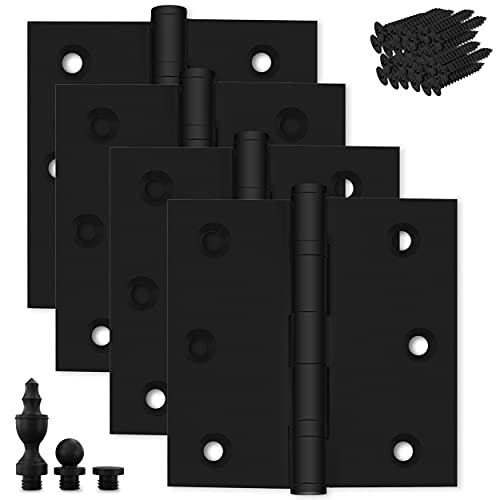 Best Cyber Monday ๐ฅ Finsbury Hardware Black Door Hinge Matte Black Ball Bearing 3.5 x 3.5 Inch Heavy Duty with Decorative Screw-on Tips Included - Set of 4 Solid Brass Matte Black Door Hinges (Flat Black) Best Cyber Monday ๐ฅ Finsbury Hardware Black Door Hinge Matte Black Ball Bearing 3.5 x 3.5 Inch Heavy Duty with Decorative Screw-on Tips Included - Set of 4 Solid Brass Matte Black Door Hinges (Flat Black)