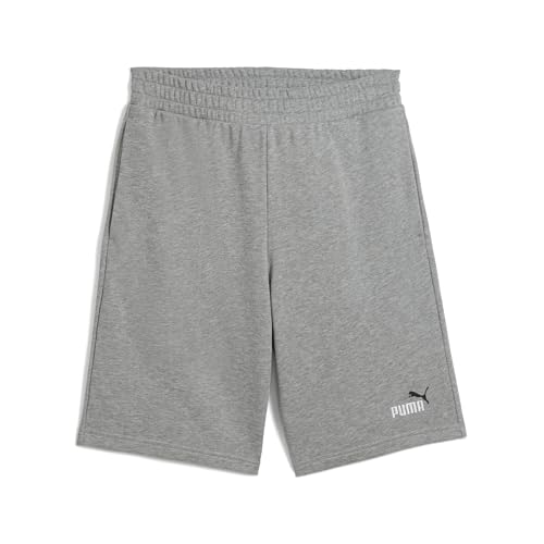 Puma Herren ESS 2 Color No. 1 Logo Shorts 10 TR Gestrickte Shorts, Medium Gray Heather,