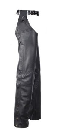 Womens Leather Sling Chaps with Snap Belt Loop 4XL