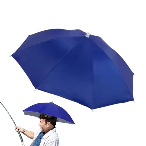 gifyym Sombrero Paraguas - Sombrilla De Playa | Elástica Paraguas Sombrero para Adultos | Protección UV Ajustable, con Banda Elástica, para Hombres, Mujeres, Senderismo, Camping Y Golf