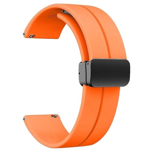 Bracelet montre sport silicone 20mm agate boucle déployante