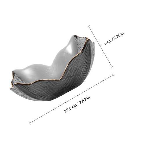 Cuenco de cristal para ensalada YARNOW multiusos ideal para servir postres y comidas 3