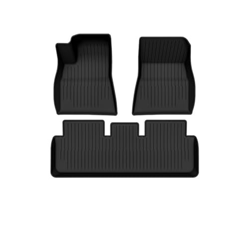 Tapis de sol Tesla Model 3 pour sorties outdoor - Doublures auto TPE étanches 3 pièces