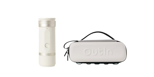 OutIn Fino Moulin à Café Électrique Portable et OutIn Étui de Protection en EVA