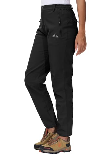 YSENTO Damen Softshellhose Winter Wanderhose Skihose wasserdichte Warm Gefüttert Thermohose Outdoorhose Trekkinghose(Schwarz,XL) YSENTO Damen Softshellhose Winter Wanderhose Skihose wasserdichte Warm Gefüttert Thermohose Outdoorhose Trekkinghose(Schwarz,XL)
