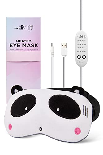 Heated Eye Mask for Dry Eyes - Stye Eye Treatment Dry Eye Mask for Dry Eyes Warm Compress for Eyes, Relieve Blepharitis, Pink Eye, Eye Hot Compress for Eye Dry Eye Therapy Mask Eye Warmer DiviniTi