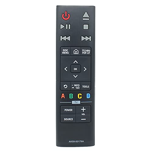 AK59-00179A Remote Control Replacement for Samsung 4K Ultra HD Blu-ray Player UBD-K8500 UBD-K8500/ZA UBD-KM85C UBDK8500 UBDK8500/ZA UBDKM85C