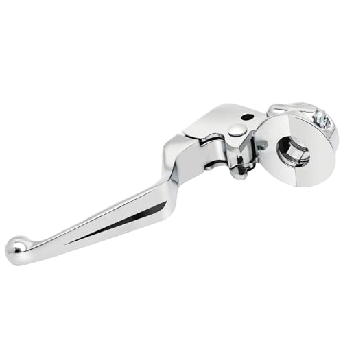 M Mati HA0006 Clutch Lever & Mount Perch Bracket Assy Chrome For Harley Davidson Sportster 883 1200 Softail Dyna Electra Glide Road King Fat Boy Night Train Street Bob thumb #1