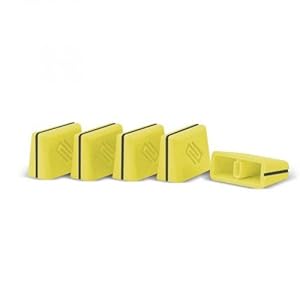 Reloop Fader Cap Set yellow – 5 Fader Caps, revêtement en caoutchouc pour une bonne prise en main, Compatible avec la plupart des mixeurs et contrôleurs de DJ, jaune