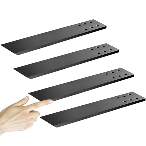 Hidden Granite Countertop Support Brackets 4 Pack 18" L x 2.5" W,3/8" Thick Heavy Duty Counter top Brackets,Flat Black Wall Mount Support Countertop Overhang Support for Quartz, Wood, Concrete,Island