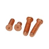 M3 M4 M5 M6 M8 M10 Kupferbeschichtete Bolzen aus Kohlenstoffstahl for Punktschweißen, Lötpunkt-Nagelbolzen for Kondensatorentladung(12mm,M6 10pcs)