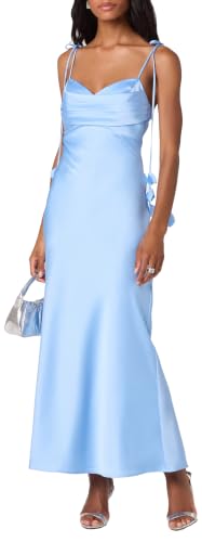 ASTR the label Women's Hera Dress, Light Blue, L