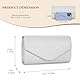 BAIGIO Damen Clutch Sparkly Glitter Abendtasche Elegant Brauttasche Silber Clutch mit Abnehmbarer Kette Formal Handtasche für Hochzeit Party Prom