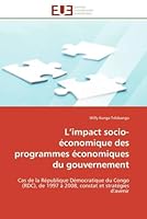 L Impact Socio-A(c)Conomique Des Programmes A(c)Conomiques Du Gouvernement 6131581878 Book Cover