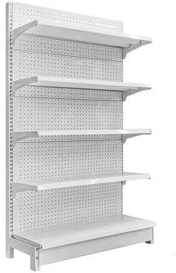 Heavy-Duty Retail Gondola Shelving Display Rack - Versatile Storage Solution for Grocery, Liquor, Convenience Stores & Office Supplies - Durable, Easy Assembly, Maximize Space