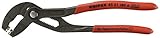 KNIPEX Federbandschellenzange für Schlauchschellen, Chrom-Vanadium, Rostschutz atramentiert, 180 mm, 85 51 180 A SB