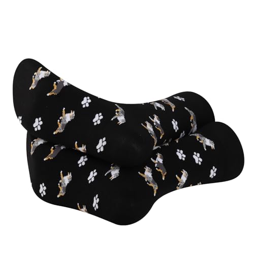 Image of G2TUP 2 Pair Aussie Lover Australian Shepherd Socks - Mom & Dog Owner Gift (Cotton, Aussie Shepherd 2p)
