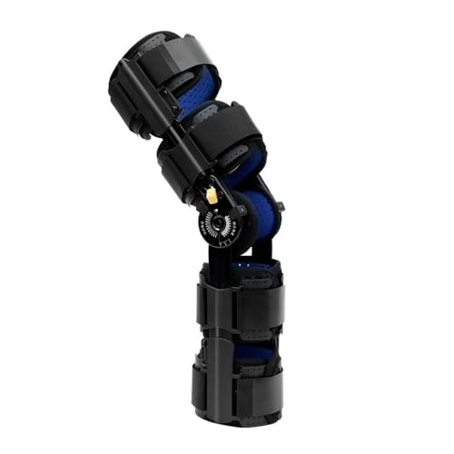 Brfveob 医療ヒンジ ひざサポーター 関節炎 ン ニースタビライザー ヒンジ付き膝のブレース、普遍的な伸縮 ROM膝矯正症は、手術後の怪我のためのイモビライザープロテクター調整可能な脚スタビライザーをサポートする ACL PCL MCLまたは LCL