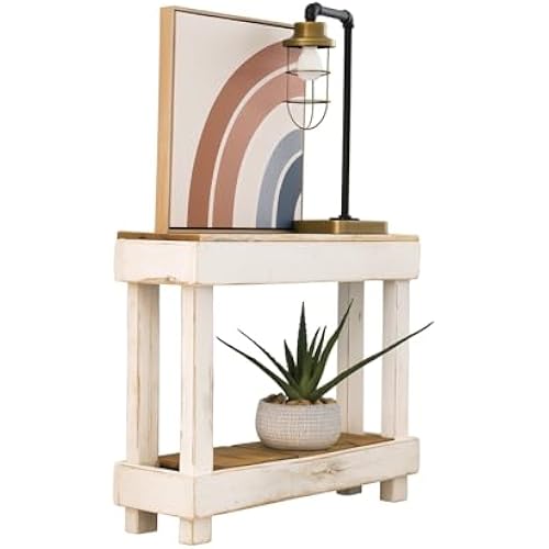 Doug and Cristy Designs Luxe Accent Side Table (White Combo)