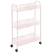 mDesign Estantería con Ruedas para lavadero – Compacto Mueble Auxiliar para Guardar...