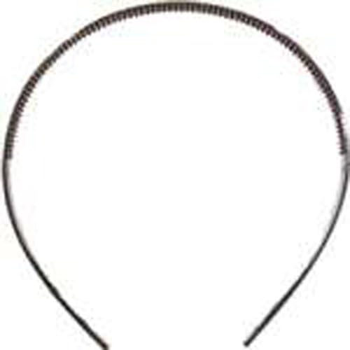 Plastic Headbands - One Dozen (12) (Brown)