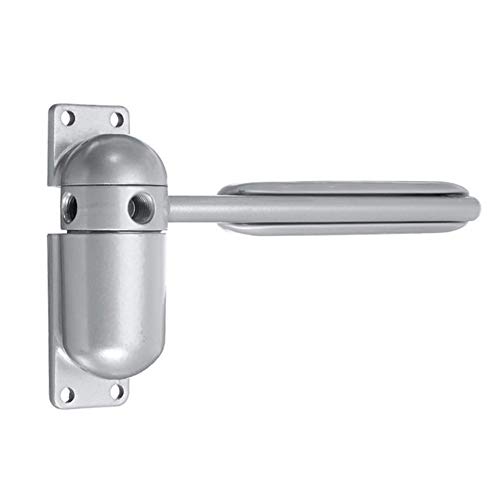 DINGGUANGH White Gray Surface Mounted Door Gate Closer Fire Rated Spring Loaded Adjustable Hardware Tools Door Locks (Color : Gray)