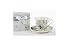 Delton Products Blue Camellia Porcelain Tea Cup and Saucer with Gift Box