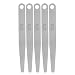 HARFINGTON 5pcs Feeler Gauge 0.2mm Thickness Gauge 65MN Steel Metric Gap Measuring Tool, Single Blade