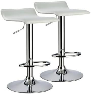 Omega Contemporary Bar Stool (Set of 2) - White