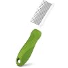 Detangling Pet Comb for Dogs Cats Detangler Grooming Tool with Long Short Stainless Steel Metal Teeth for Dematting Matted Fur Combing Out Knots Removing Tangles from Undercoat Ebook Guide